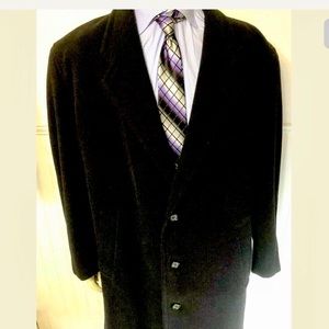 REPP, Ltd Men’s Wool Cashmere blend black overcoat